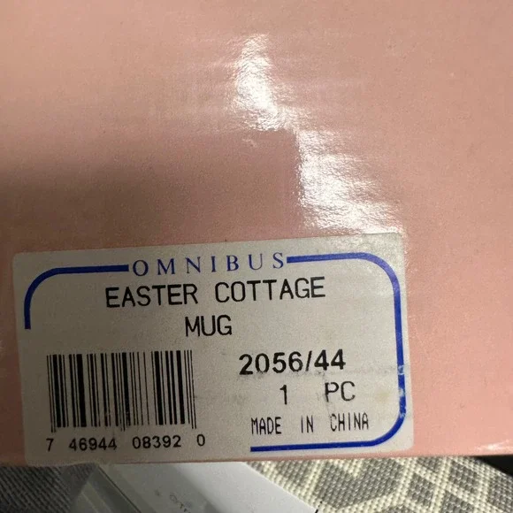 1994 Fitz & Floyd Omnibus Easter Garden  Mugs 2 Piece Vintage NEW Bunnies - Picture 9 of 9